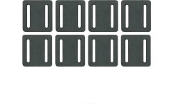 SKS Bag Mounting Parts/Padding, 8 pcs (black)