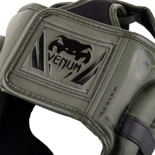 Боксёрский шлем Venum Elite - Хаки/Чёрный