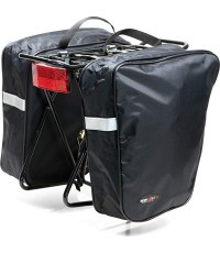 Велосумка на багажник BONIN 2x15l (чёрная)
