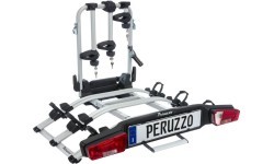 Багажник для велосипедов Peruzzo Zephyr на 3 велосипеда, E-BIKE, на фаркоп (алюминиевый)