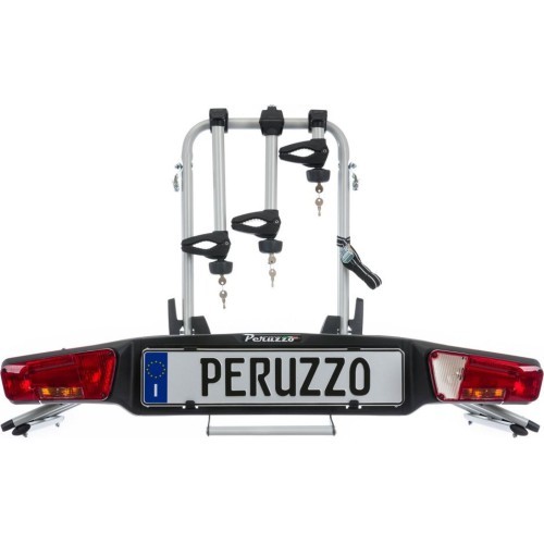 Багажник для велосипедов Peruzzo Zephyr на 3 велосипеда, E-BIKE, на фаркоп (алюминиевый)