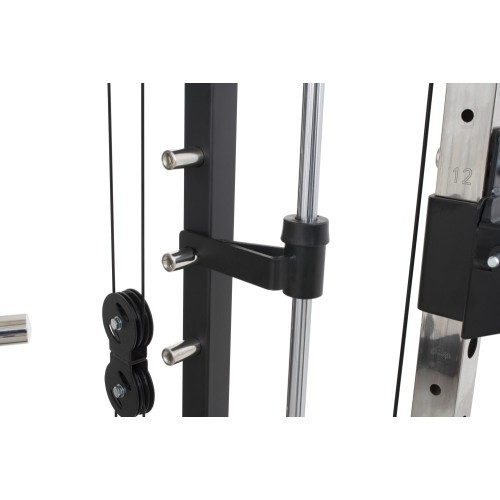 Multifunkcinis treniruoklis Pivot Fitness FSM-400 Functional Smith Machine, juodas