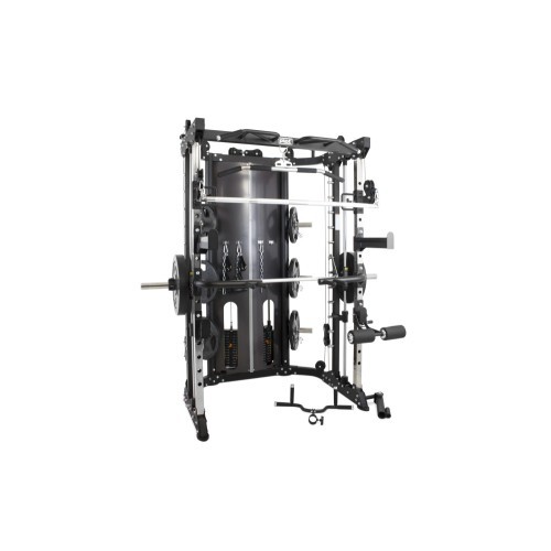 Multifunkcinis treniruoklis Pivot Fitness FSM-400 Functional Smith Machine, juodas