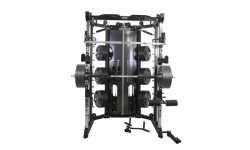 Multifunkcinis treniruoklis Pivot Fitness FSM-400 Functional Smith Machine, juodas