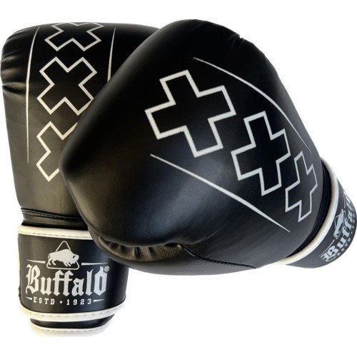 Боксёрские перчатки Buffalo Outrage чёрно-белые 12oz