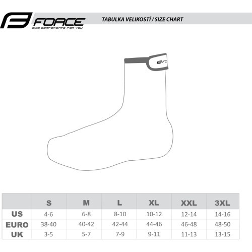 Antbačiai FORCE Neoprene Easy (juodi) dydis 47-48 XXL