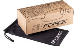 FORCE Ombro Plus Glasses, black lenses, with clip frame for prescription lenses (black)