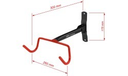 FORCE WALLIE bicycle wall mount holder (steel, black)