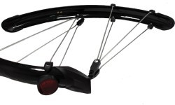 Skydelių komplektas  28" 46mm, su laikikliais (juodi)