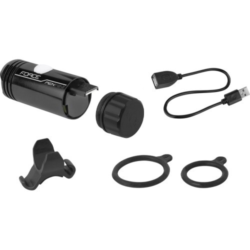 Передний фонарь Force Pen Mini 150LM USB mini, чёрный