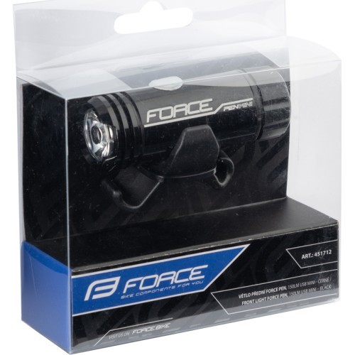 Передний фонарь Force Pen Mini 150LM USB mini, чёрный