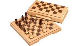 Travel Chess Set Philos wood, magnetic 17 x 8.5 cm