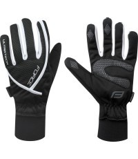 Pirštinės FORCE Ultra Tech žieminės (juoda/balta) XXL (0 °C iki +5 °C)