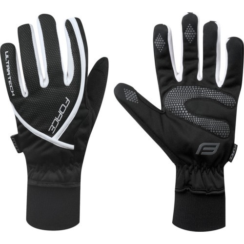 FORCE Ultra Tech Winter Gloves (black/white) XXL (0 °C to +5 °C)