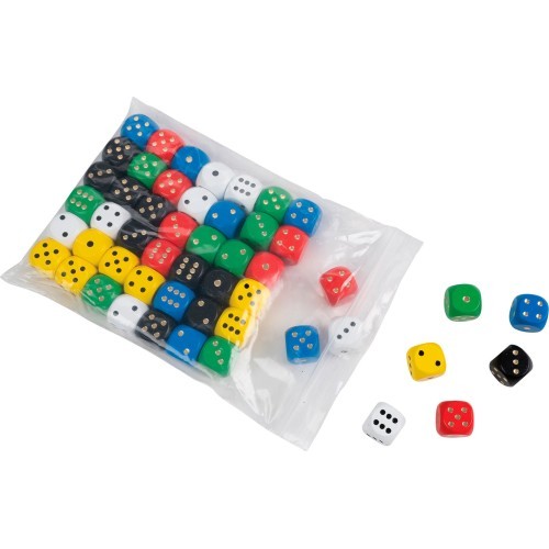 Wooden Dice Philos, 50 pcs 