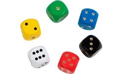 Wooden Dice Philos, 50 pcs 
