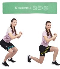 Pasipriešinimo guma inSPORTline Hiplop S - Žalia