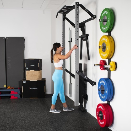 KLT22 MULTIFUNCTIONAL FOLDING POWER RACK SILVER HMS