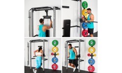 KLT22 MULTIFUNCTIONAL FOLDING POWER RACK SILVER HMS