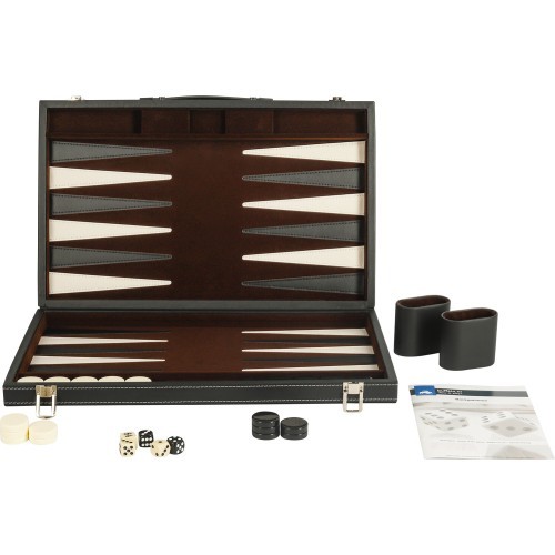 Backgammon Set Buffalo, Black, 46 x 30 cm