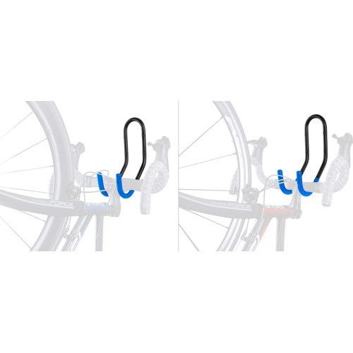 Wall Bicycle Rack FORCE (steel, black, max 30kg)