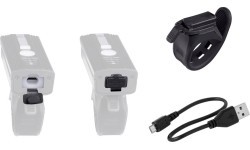 Priekinis žibintas FORCE Alert // 350LM, USB-C, su garsiniu signalu