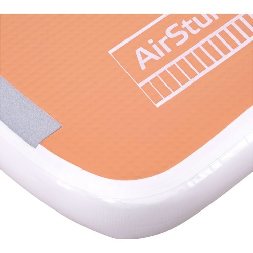 Надувной гимнастический мат inSPORTline Airstunt 400 x 100 x 10 см Mocha Mousse с электрическим насосом