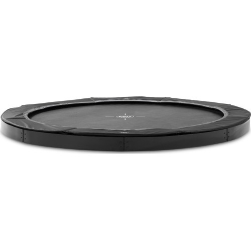 EXIT InTerra ground-level sports trampoline ø427cm - black