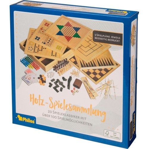 Philos wooden game set 100. 35.5x35.5cm
