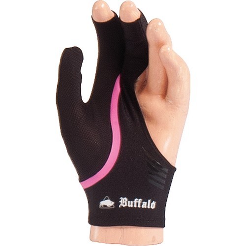 Dvipusė biliardo pirštinė Buffalo, juoda / rožinė, dydis S