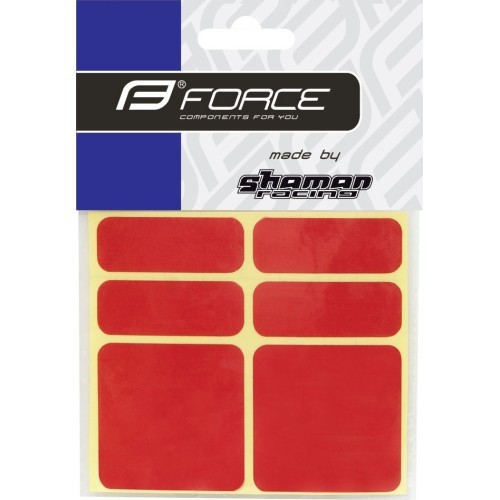 FORCE reflective stickers (6 pcs, red)