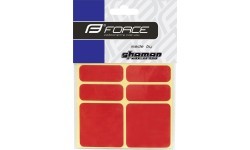 FORCE reflective stickers (6 pcs, red)