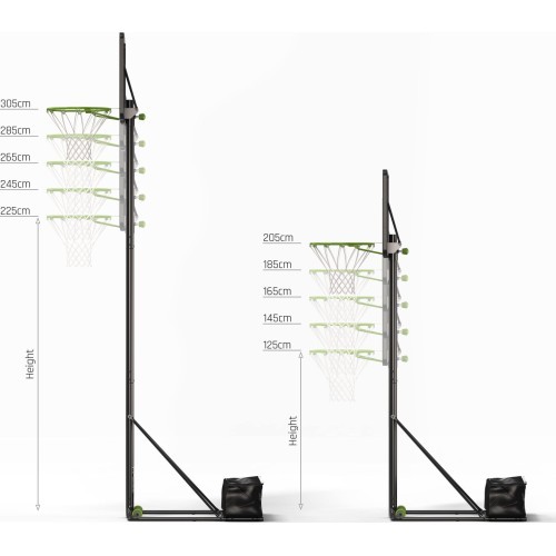 EXIT NovaStar height-adjustable basketball backboard that grows with you