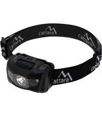 LED žibintuvėlis ant galvos Cattara, juodas, 80 lm