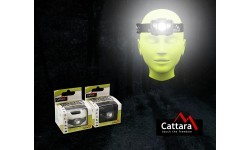 LED žibintuvėlis ant galvos Cattara, juodas, 80 lm