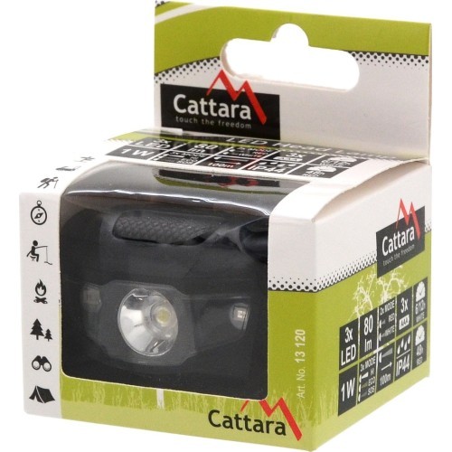 LED Headlamp Cattara - Black, 80lm