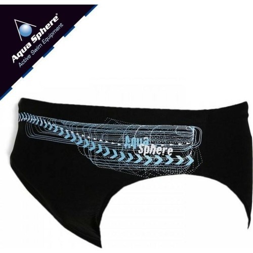 Swimming Briefs Aqua Speed Kyoto, Size S, Black/Light Blue
