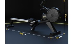 Profesionalus magnetinis irklavimo treniruoklis HMS Premium ZM1856