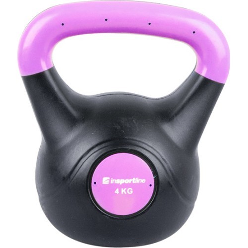 Виниловая гиря с цементным наполнителем inSPORTline Vin-Bell Dark 4 кг