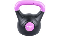 Виниловая гиря с цементным наполнителем inSPORTline Vin-Bell Dark 4 кг