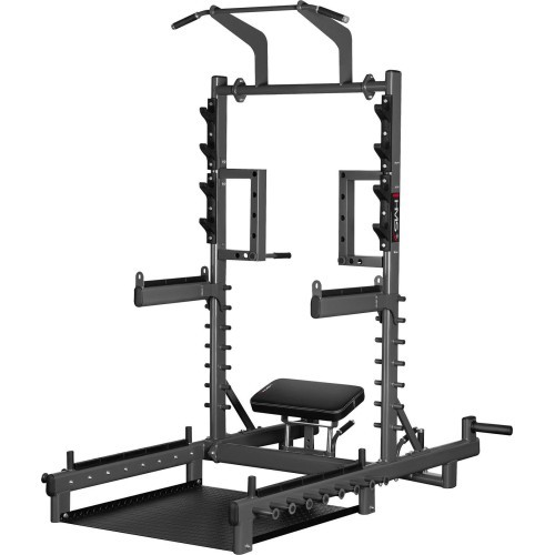 Komercinis daugiafunkcis stovas su svorių kilnojimo ir hip thrust platforma SMP01 HMS