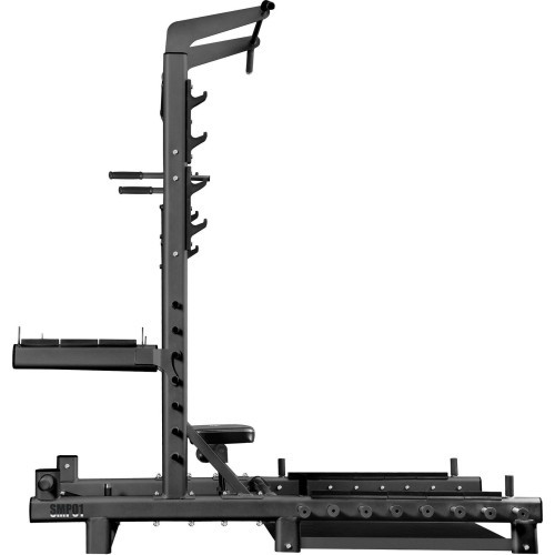 Komercinis daugiafunkcis stovas su svorių kilnojimo ir hip thrust platforma SMP01 HMS