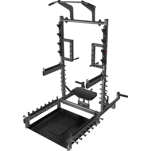 Komercinis daugiafunkcis stovas su svorių kilnojimo ir hip thrust platforma SMP01 HMS