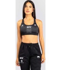 Women's UFC Zenith by Venum Black Authentic Fight Night Sports Bra