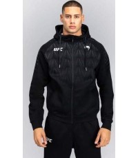 Vyriškas UFC Zenith by Venum Replica džemperis su gobtuvu ir užtrauktuku, juodas