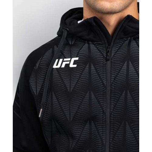 Vyriškas UFC Zenith by Venum Replica džemperis su gobtuvu ir užtrauktuku, juodas