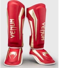 Защита голени Venum Elite, красная