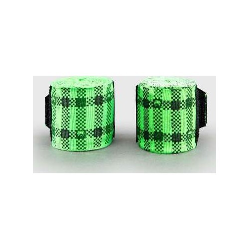 Venum Tartan bokso bintai – neoniniai žali