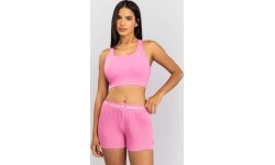 Venum Essential X moteriška sportinė liemenėlė – Candy Pink