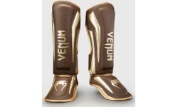 Защита голени Venum Elite, тёмно-коричневая